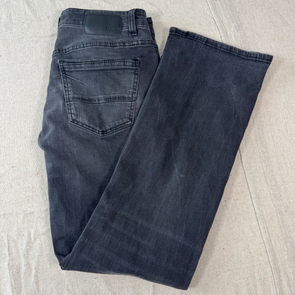 BKE Aiden Jeans Mens 32x34 Black Straight Leg Stretch GBS21204